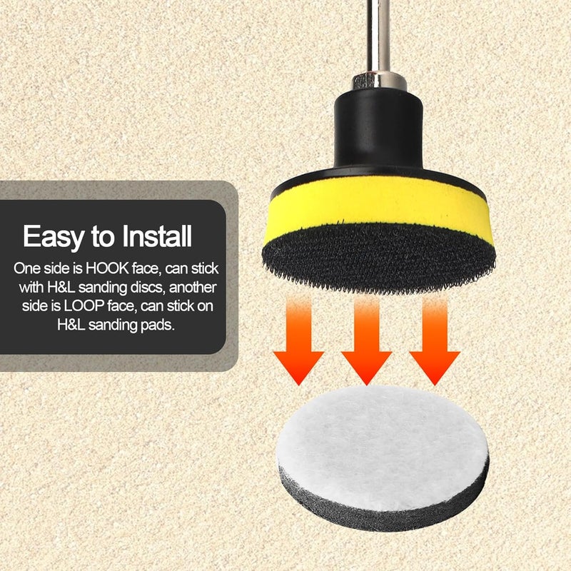 Uenhoy 5 Pack Hook and Loop Soft Foam Buffering Pads 1 Inch (25mm) Sponge Cushion Buffer Backing Pad Soft Interface Pads for 1" Sanding Pad - Image 5